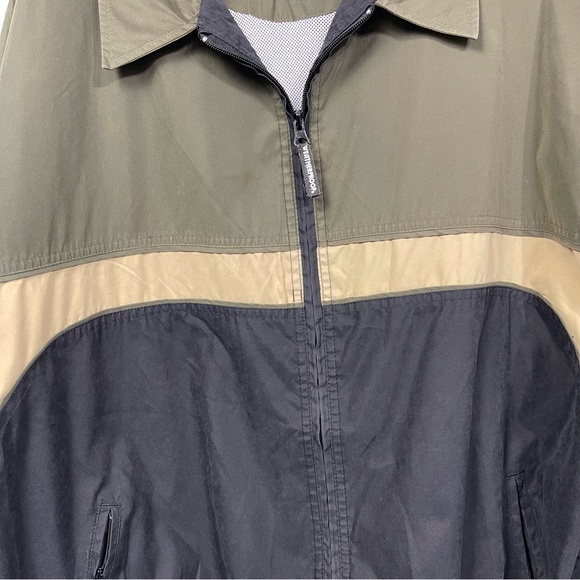 Weatherproof Performance Jacket Navy/Green Full Zip Men's Size XL Wind Resistant - Picture 4 of 13